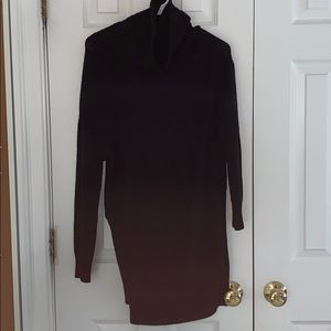 Long black turtle neck